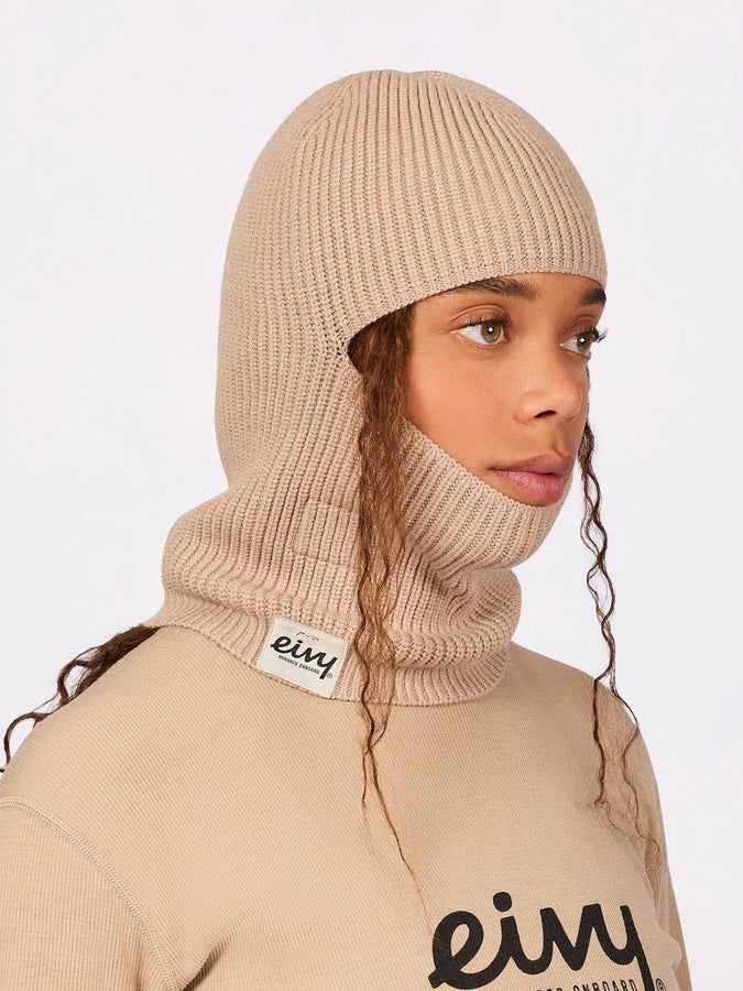 Eivy Foldable Knit Sand Balaclava Beanie | SAND