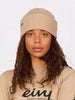 Eivy Foldable Knit Sand Balaclava Beanie