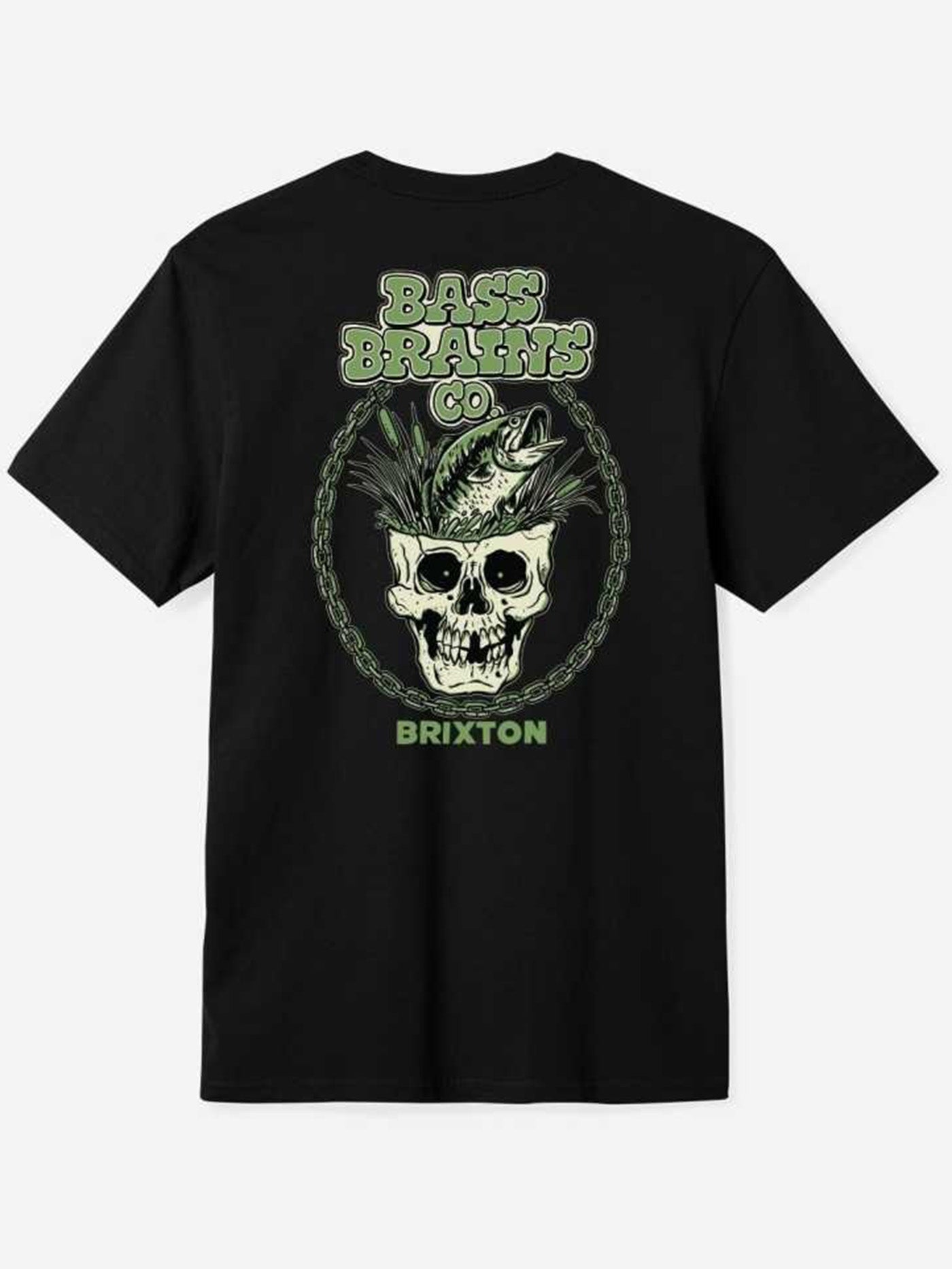 Brixton Bass Brains Skull Short Sleeve T-Shirt Summer 2024