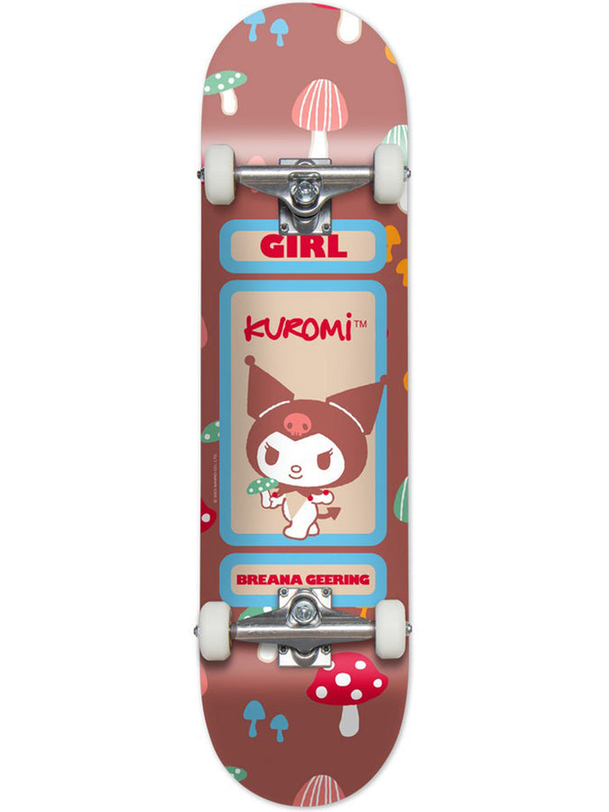 Girl x Sanrio Geering Kuromi 7.75 & 8 Complete Skateboard | MAROON