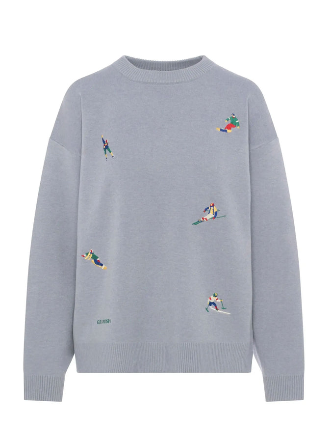 Girl Crush Après-Ski Le Slalom Sweater Holiday 2025 | BLUE GREY