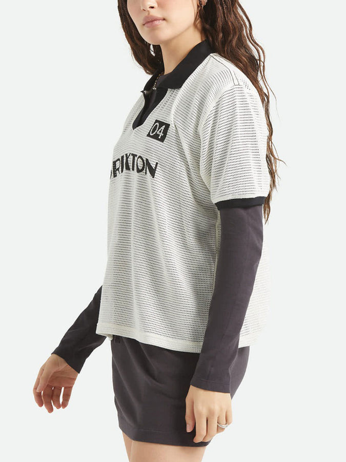 Brixton Varsity T-Shirt Spring 2026 | OFF WHITE/BLACK