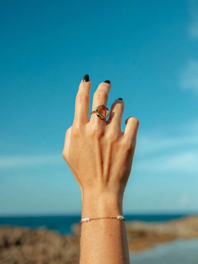 Salty Cali Luna Ring | GOLD