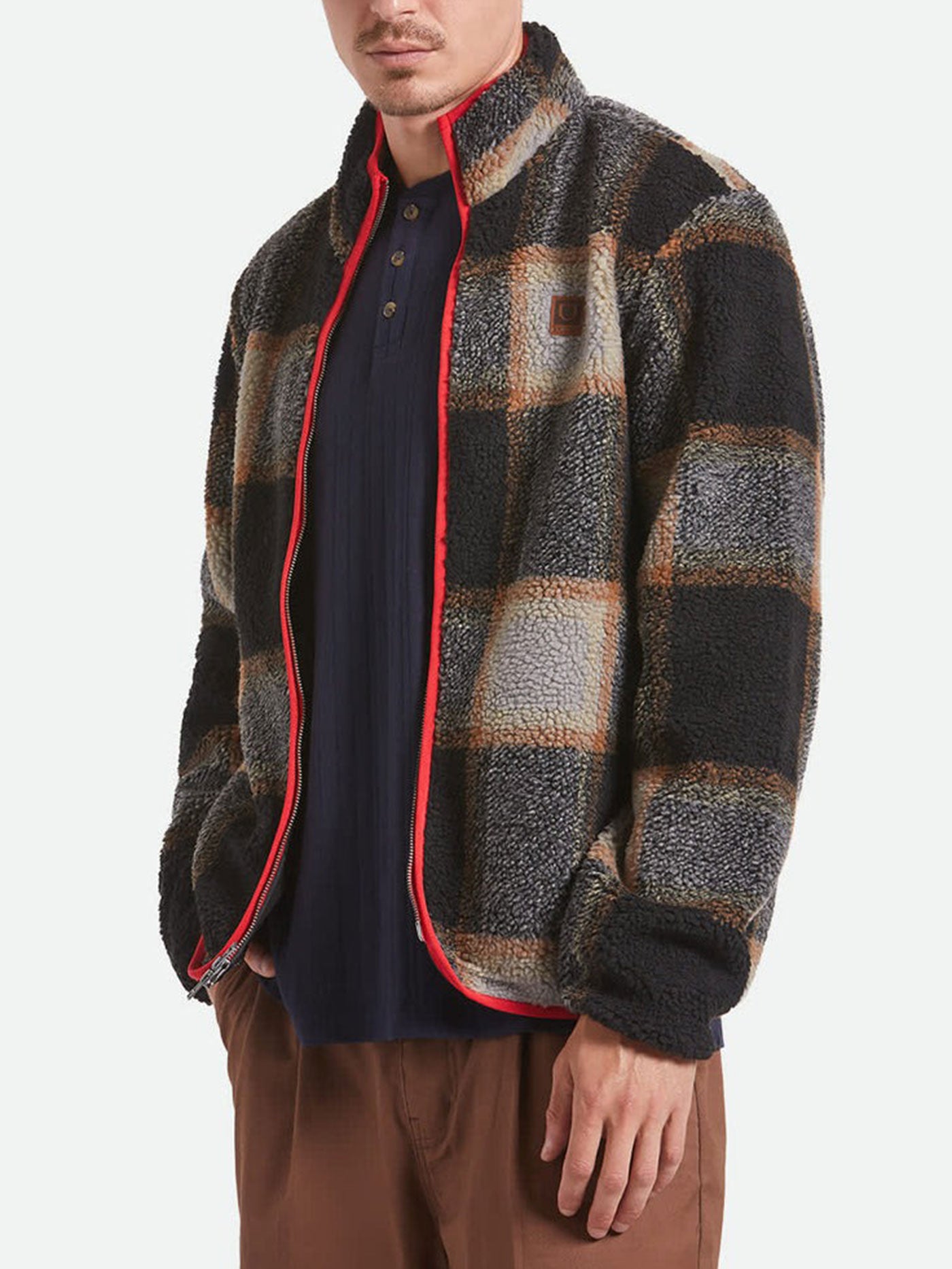Buffalo Plaid Sherpa Jacket Holiday 2025