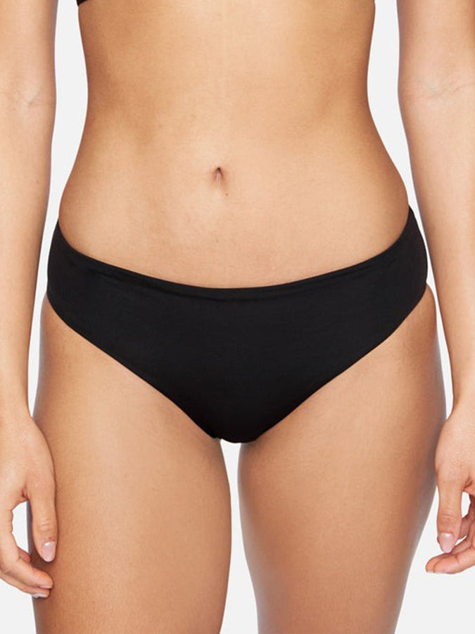 Hurley Solid Women Full Bikini Bottom Spring 2024 | BLACK (BLK)