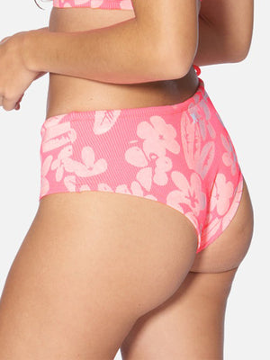 Hurley Max Flower Scrunch Retro Bikini Bottom Spring 2024