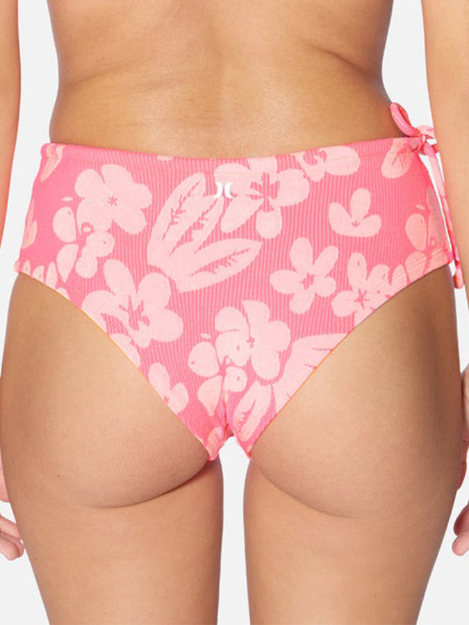 Hurley Max Flower Scrunch Retro Bikini Bottom Spring 2024 | CORAL (COR)