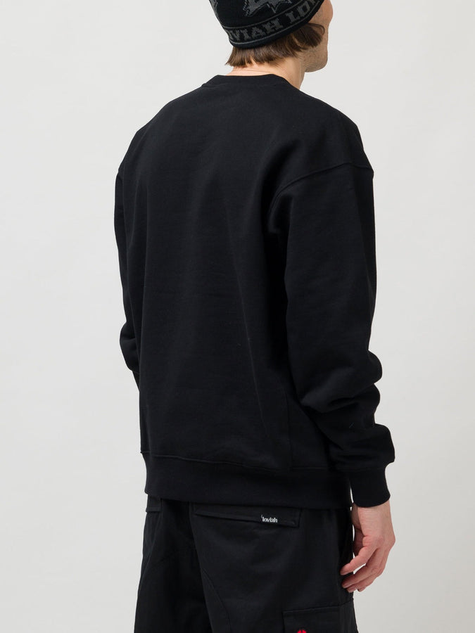 Loviah Heartman Crewneck Sweatshirt Spring 2026 | BLACK