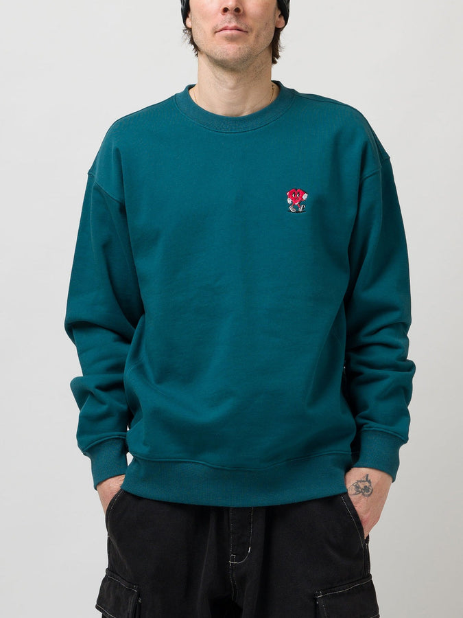 Loviah Heartman Crewneck Sweatshirt Spring 2026 | TEAL