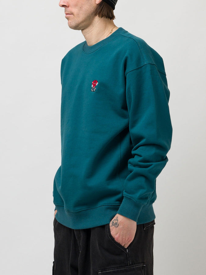 Loviah Heartman Crewneck Sweatshirt Spring 2026 | TEAL