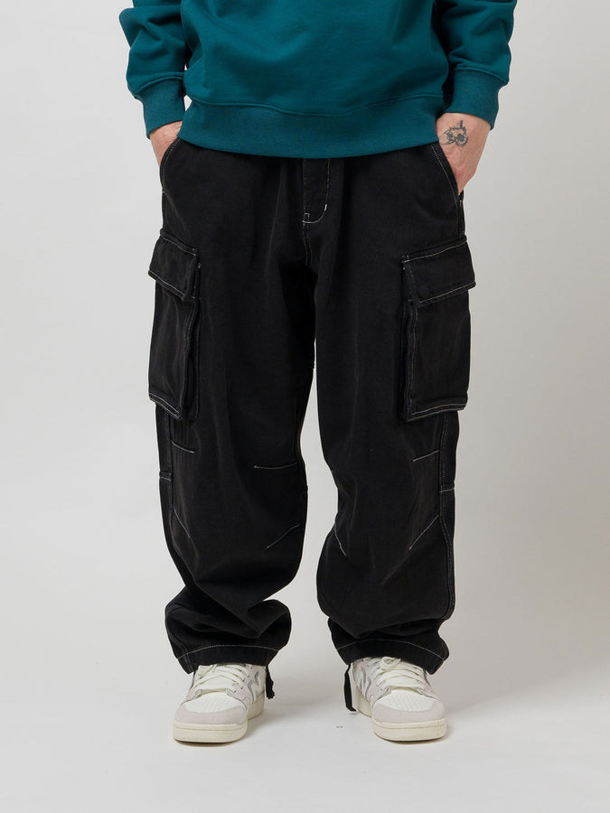 Loviah Heavy Duty Cargo Jeans Spring 2026 | BLACK WASH DENIM