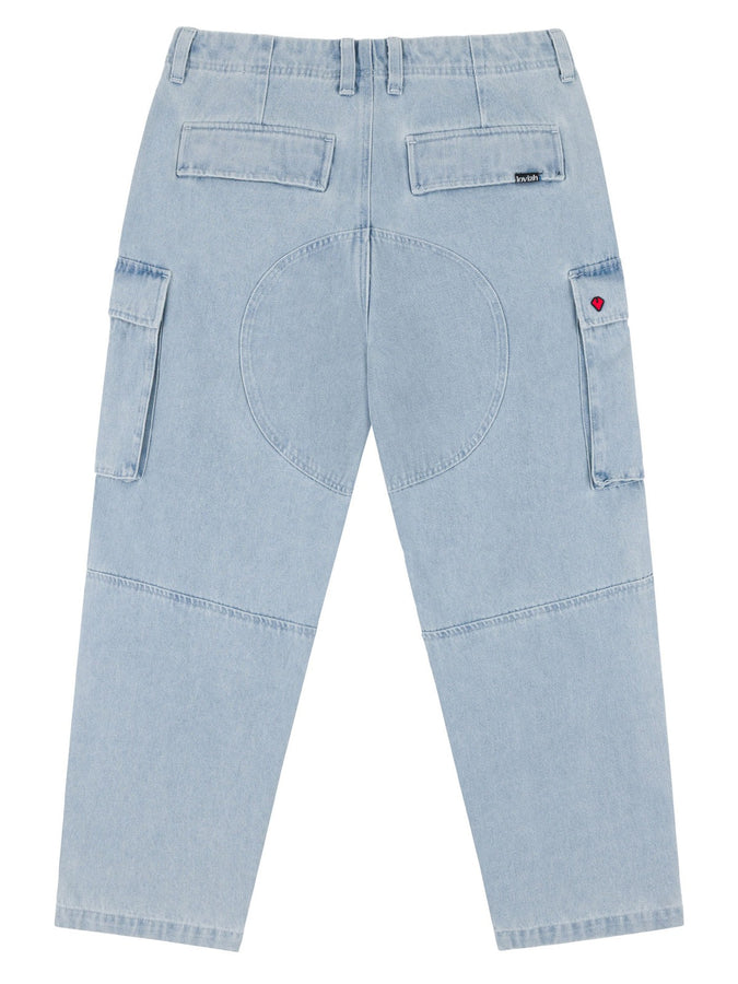 Loviah Heavy Duty Cargo Jeans Spring 2026 | WHITE BLUE WASH