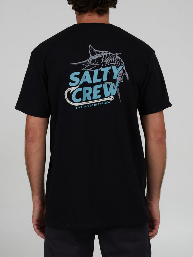 Salty Crew Hook Up Classic Short Sleeve T-Shirt Summer 2024 | BLACK