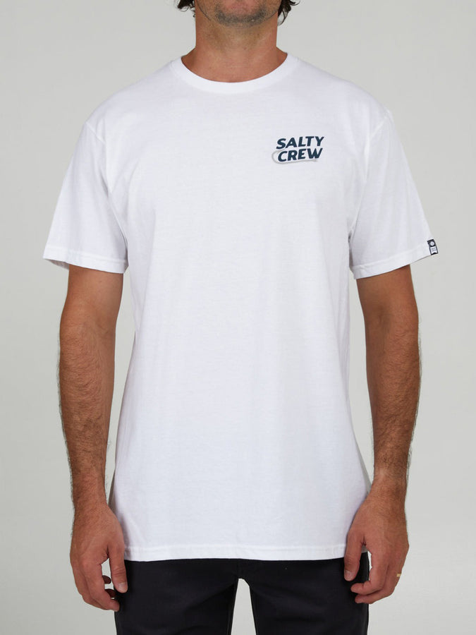 Salty Crew Hook Up Classic Short Sleeve T-Shirt Summer 2024 | WHITE