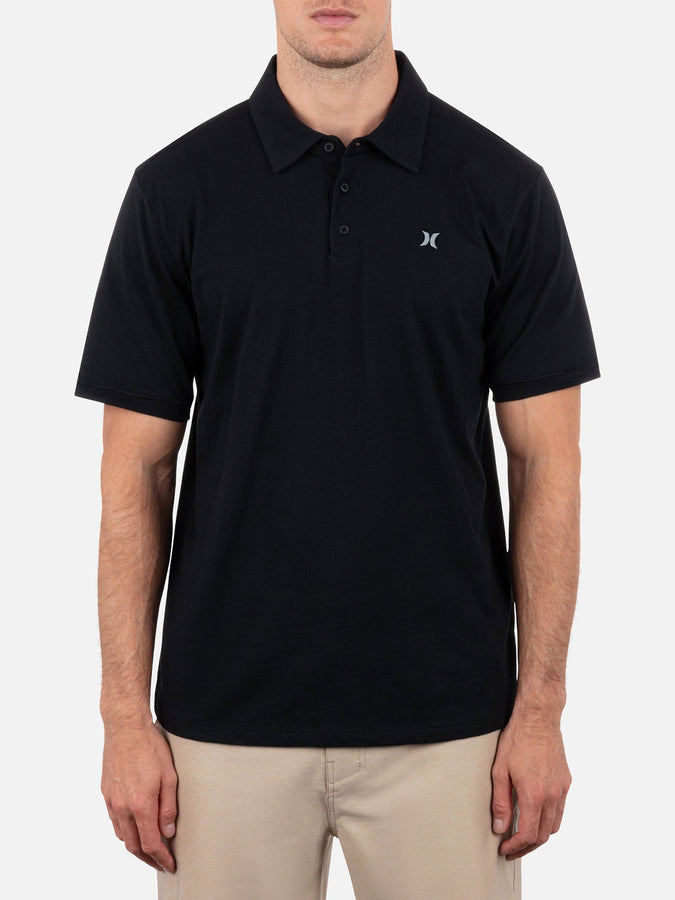 Hurley Icon Slub Short Sleeve Polo Spring 2026 | BLACK (001)