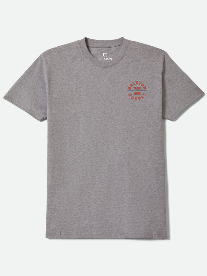 Brixton Oath T-Shirt Spring 2026 | HEATHER GREY/LAVA RED/MIDNIGHT