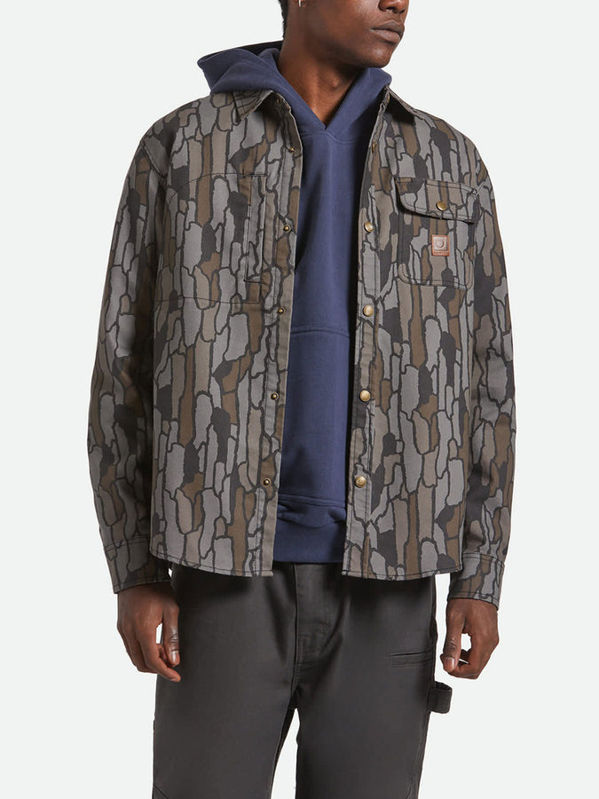 Brixton Builders Stretch L/S Buttondown Shirt Fall 2025 | BARK CAMO