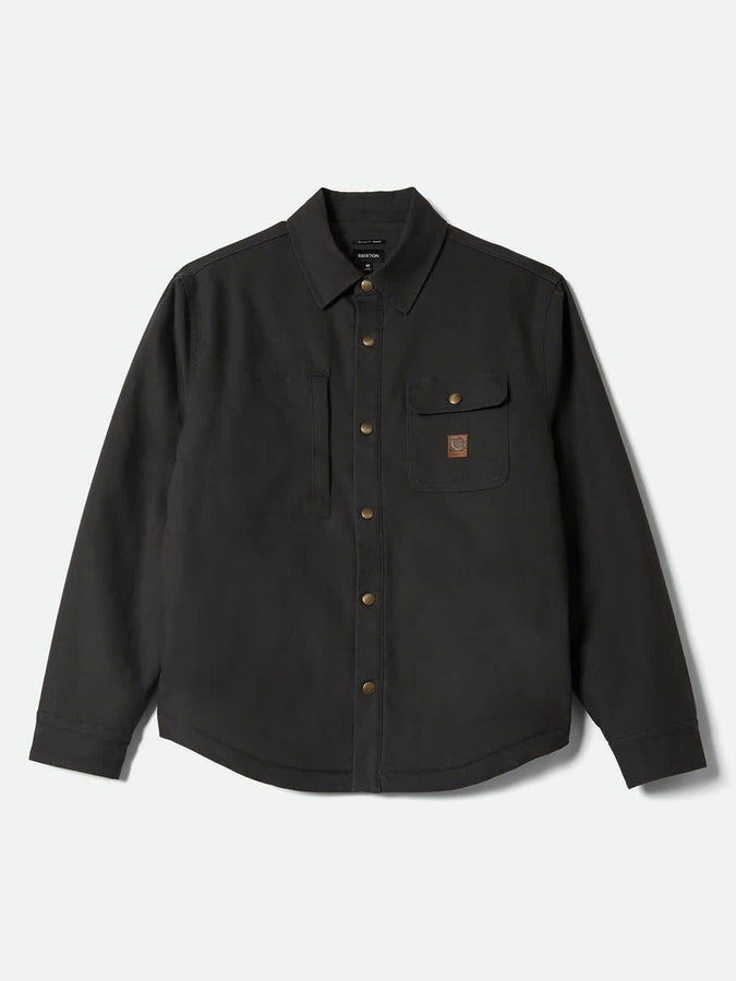 Brixton Builders Stretch L/S Buttondown Shirt Fall 2025 | WASHED BLACK