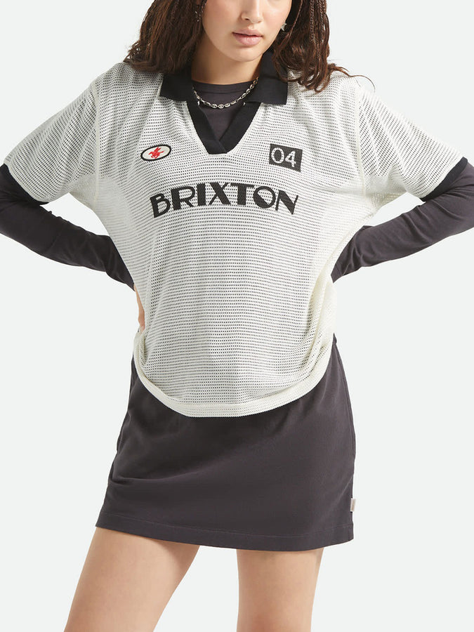 Brixton Varsity T-Shirt Spring 2026 | OFF WHITE/BLACK
