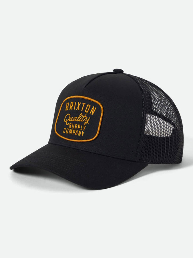 Brixton Hubal Netplus Trucker Hat | BLACK/BLACK