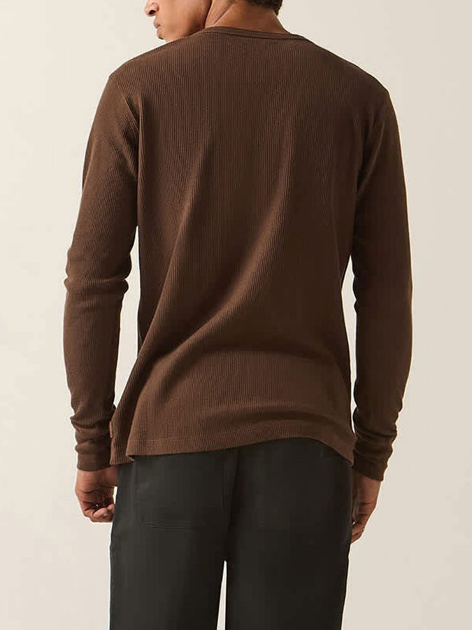 Brixton Baseline Waffle Long Sleeve T-Shirt Holiday 2026 | WALNUT BROWN