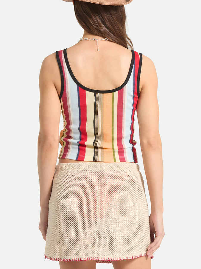 Brixton Ringer Organic Tank Top Summer 2026 | PEACH COBBLER MULTI STRIPE
