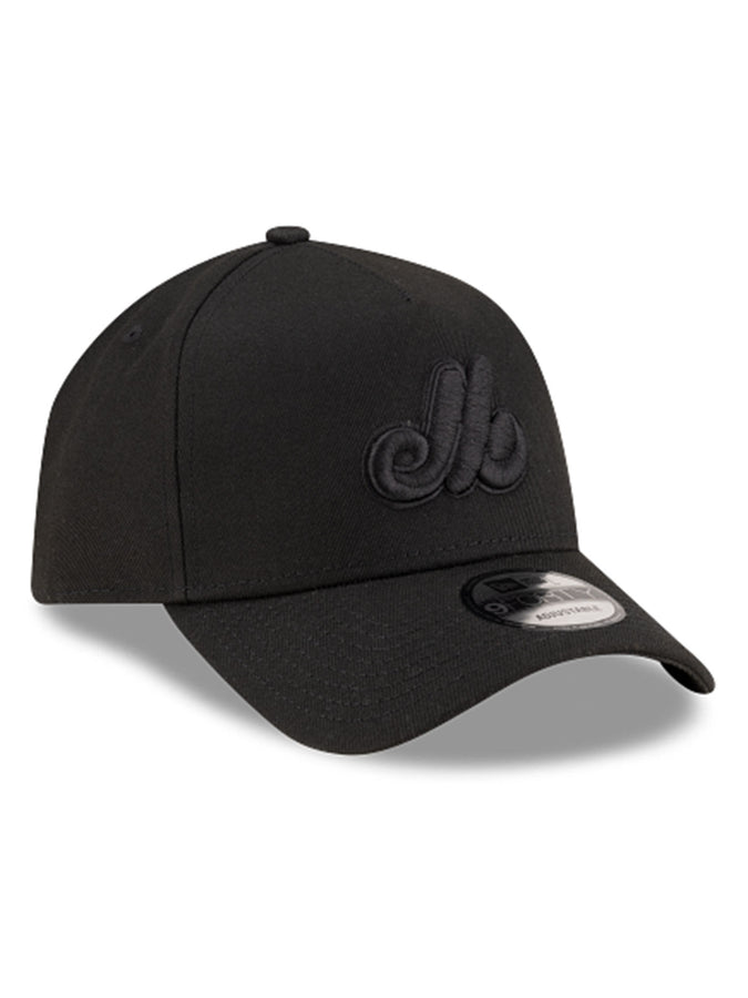 New Era M 9Forty AF Chase Montréal Expos BKBLK Hat | BLACK/BLACK