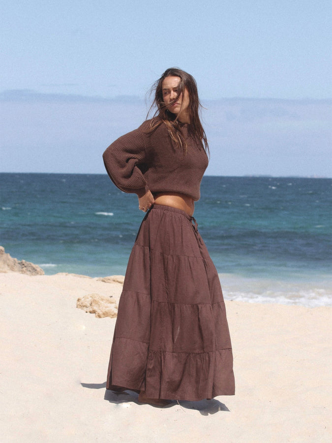 Rhythm Classic Knit Sweater Fall 2026 | CHOCOLATE