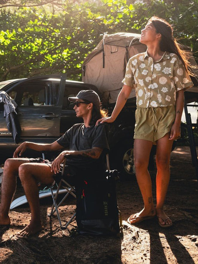 Roark Bless Up Camp Buttondown Shirt Spring 2026 | DUSTY OLIVE (DTO)
