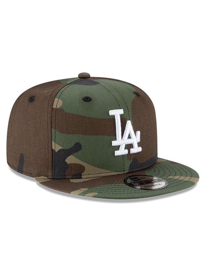 New Era MLB Basic Snap 9Fifty Los Angeles Dodgers WDC Hat | WOODLAND CAMO