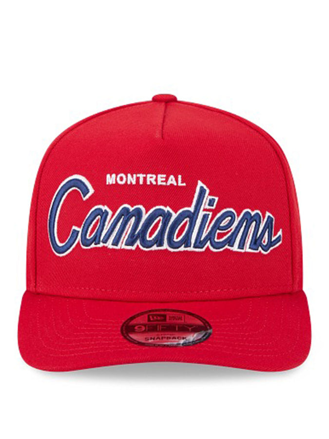 New Era 9Fifty Poly Script Montréal Canadien OTC Hat | RED