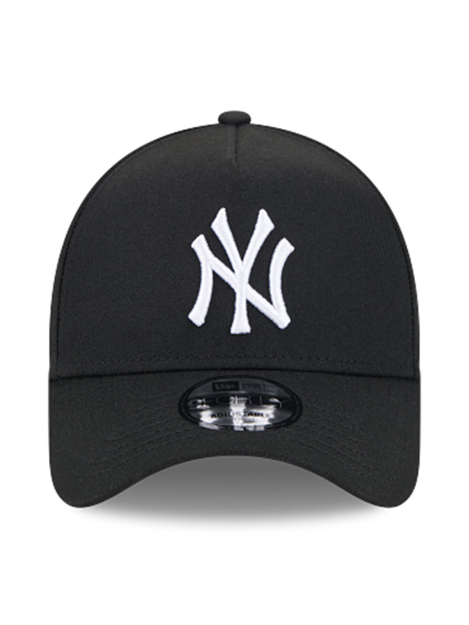 New Era 9Forty AF Poly 24185 New York Yankees BLKWHI Hat | BLACK/WHITE