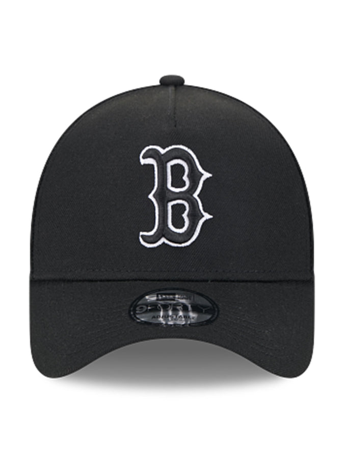 9Forty AF Poly 24185 Boston Red Sox BLKWHI Hat | BLACK/WHITE