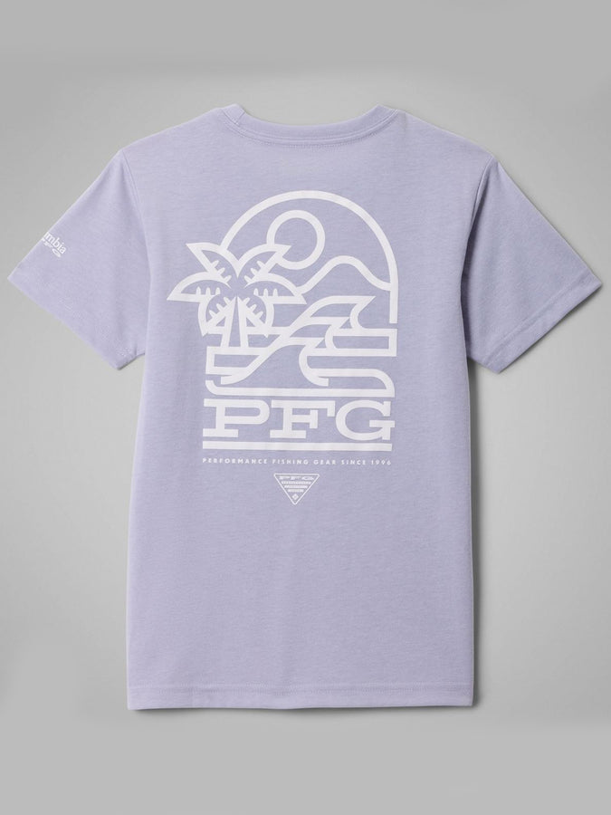 Columbia PFG Palm Waves T-Shirt (Youth 7-14) Spring 2026 | TWILIGHT (580)