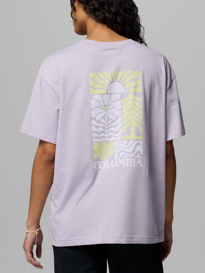 Columbia Rolling Bend Graphic Floral Groove T-Shirt Spring 2026 | LAVENDER PEARL (553)