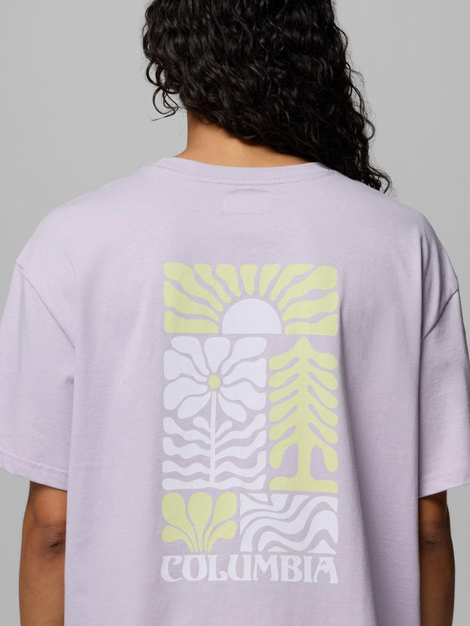 Columbia Rolling Bend Graphic Floral Groove T-Shirt Spring 2026 | LAVENDER PEARL (553)
