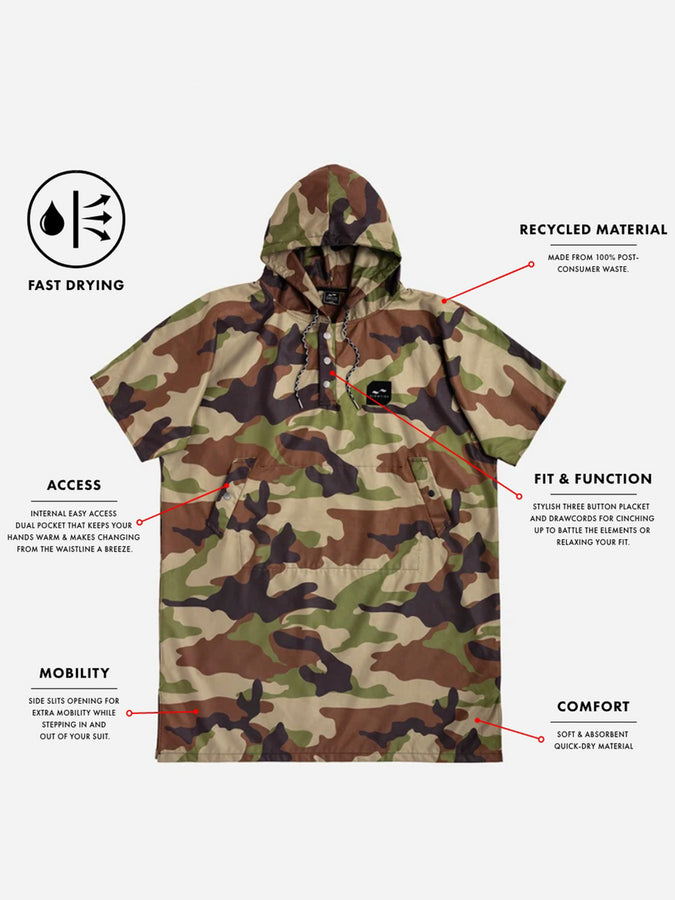Slowtide Regime Army Quick-Dry Poncho Spring 2026 | ARMY