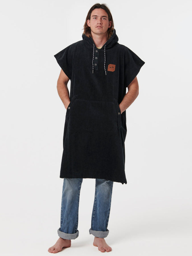 Slowtide The Digs Black Extra-Warm Poncho Spring 2026 | BLACK