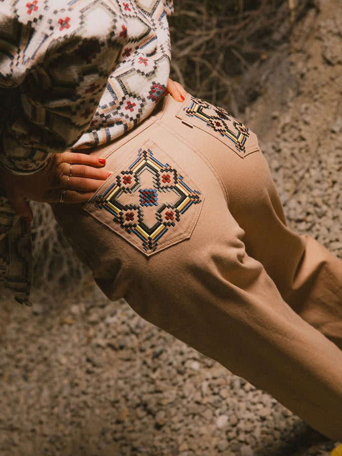 Brixton The Chloe 5 Pocket Pants Spring 2026 | WASHED TIMELESS TAUPE