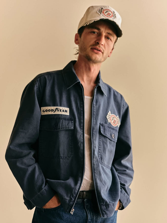 Brixton x Goodyear Trademark LW Spring 2026 | WASHED NAVY