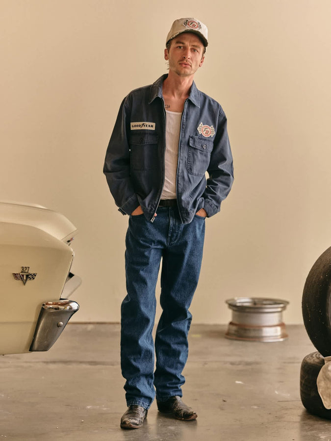 Brixton x Goodyear Trademark LW Spring 2026 | WASHED NAVY