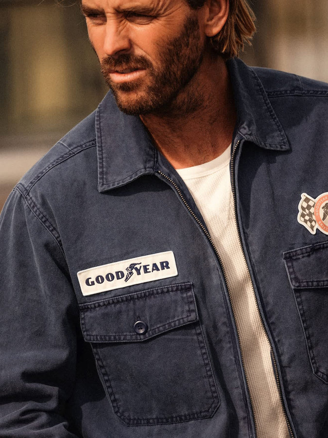 Brixton x Goodyear Trademark LW Spring 2026 | WASHED NAVY