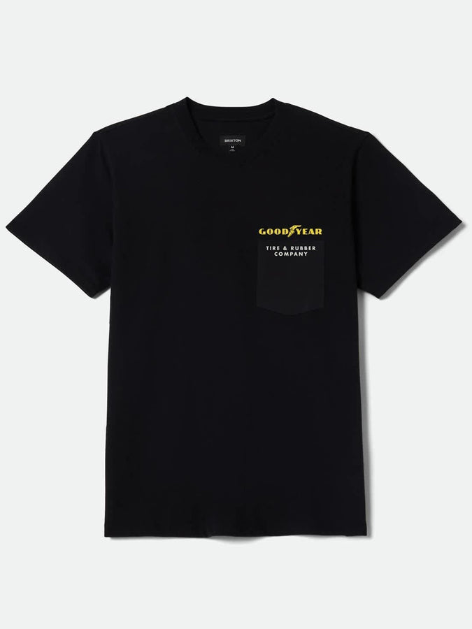 Brixton x Goodyear Service Pocket T-Shirt Spring 2026 | BLACK