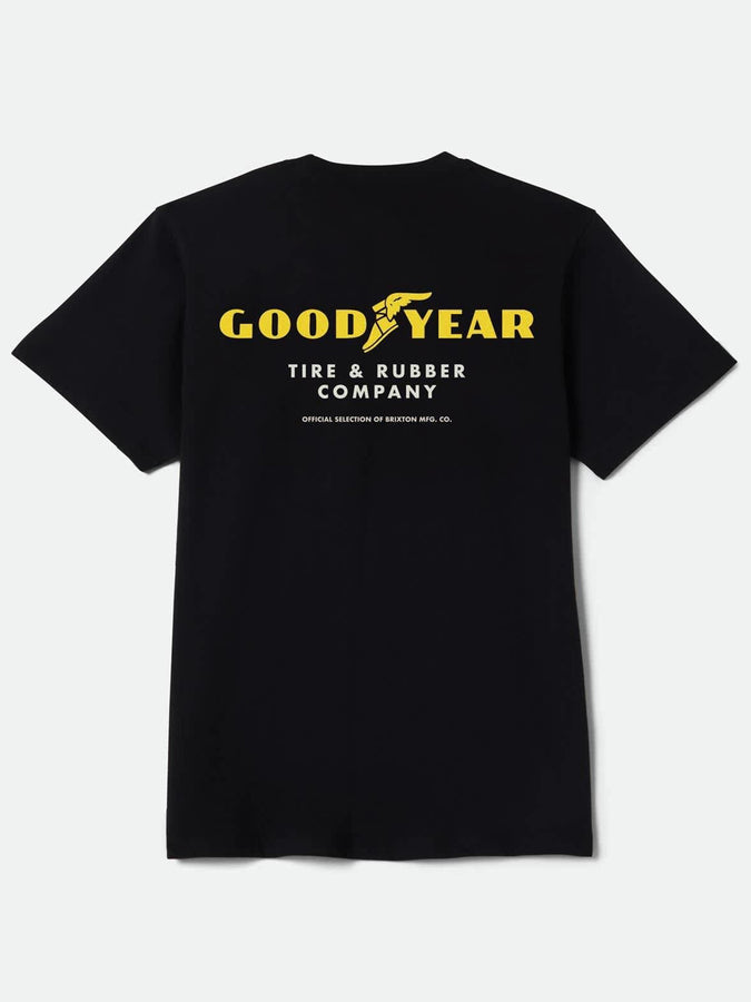 Brixton x Goodyear Service Pocket T-Shirt Spring 2026 | BLACK