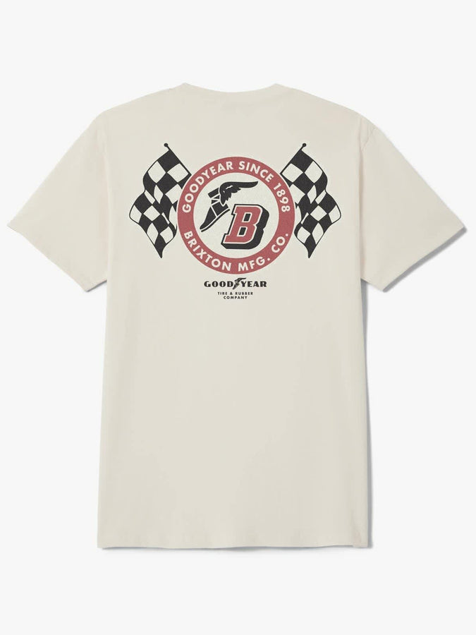 Brixton x Goodyear Speedway T-Shirt Spring 2026 | CREAM