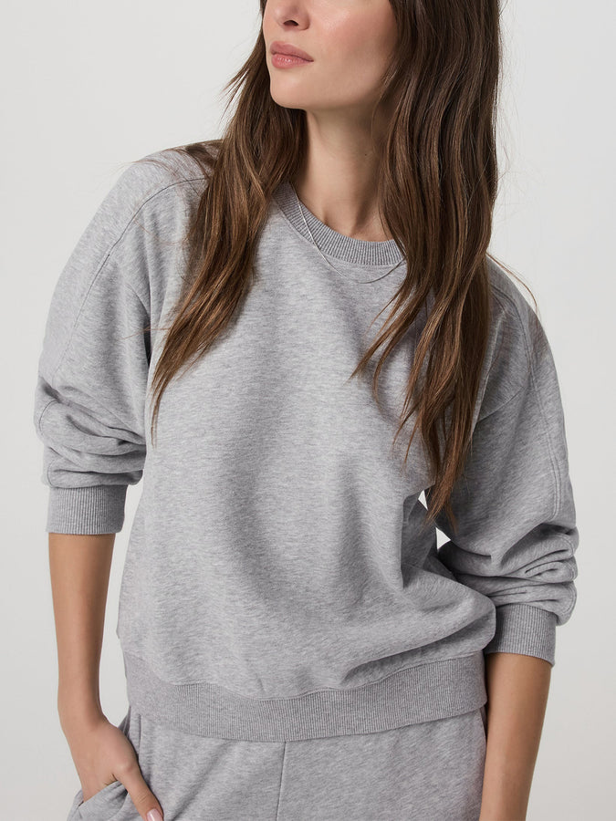 Vuori Sedona Seams Crewneck Sweatshirt Spring 2026 | LIGHT HEATHER GREY (LHG)