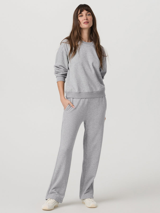 Vuori Sedona Seams Crewneck Sweatshirt Spring 2026 | LIGHT HEATHER GREY (LHG)