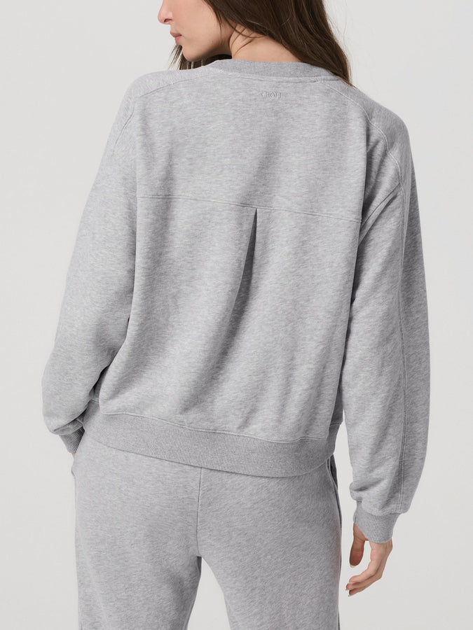 Vuori Sedona Seams Crewneck Sweatshirt Spring 2026 | LIGHT HEATHER GREY (LHG)