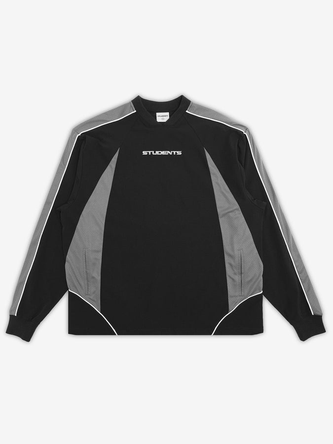 Students Denzel Track Crewneck Sweatshirt Spring 2026 | BLACK