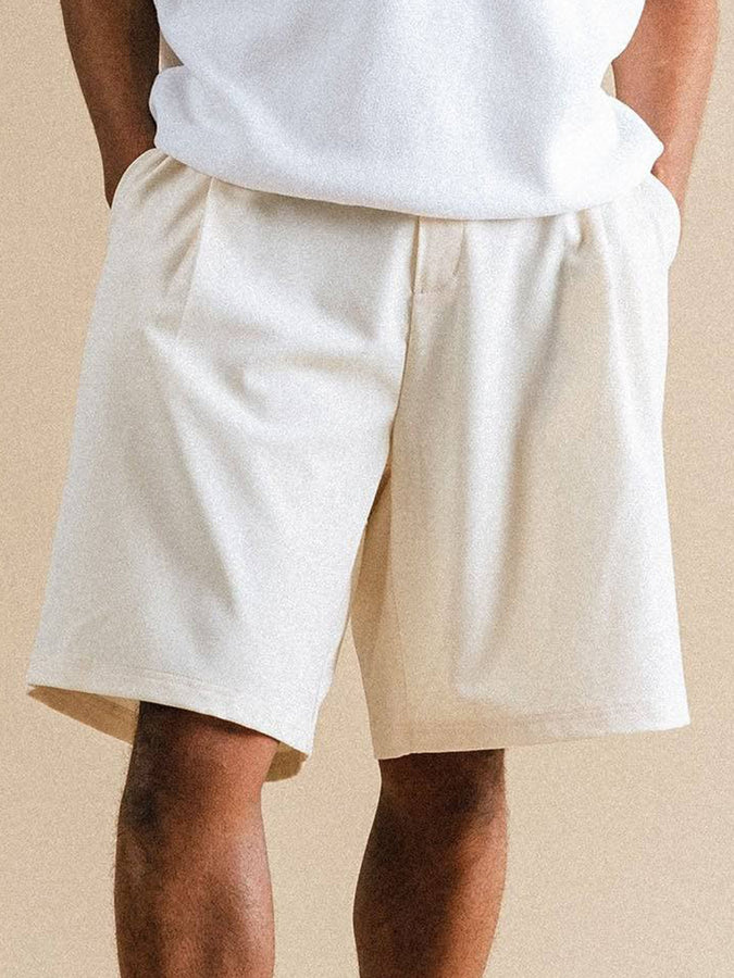 Students Calculus Baggy Slack Pleated Shorts Spring 2026 | CREAM